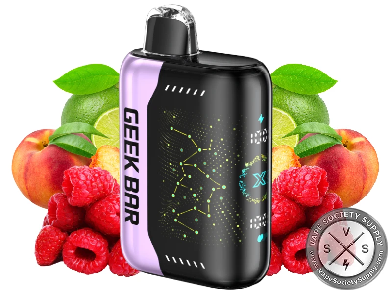 Geek Bar Pulse X 25k Disposable Raspberry Peach Lime-1