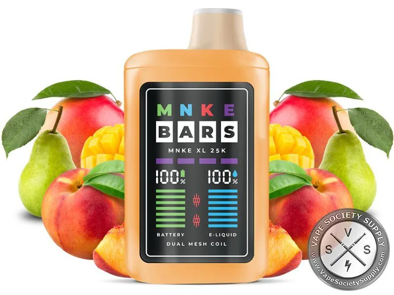 juice xl vape MNKE BARS 25k Puffs ⋆ Disposable RELX Pod System (Starter Flavor:Strawberry Kiwi Ice (Sealed w/o box) Menthol Vape