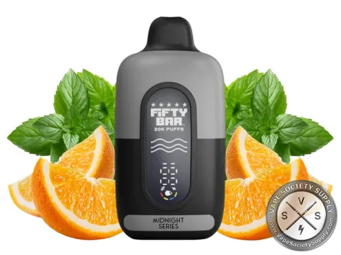 Fifty Bar Disposable Vape _ 20K Puffs Orange mint