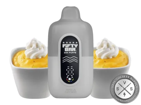 Fifty Bar Disposable Vape _ 20K Puffs Vanilla Custard