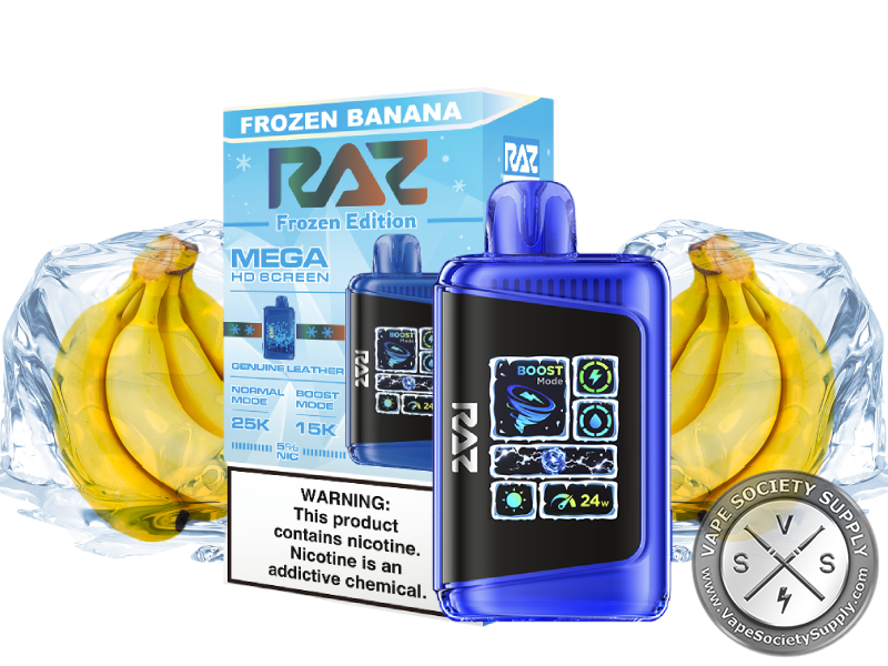 RAZ DC25000 Disposable Vape _ 25k Puffs Frozen Banana