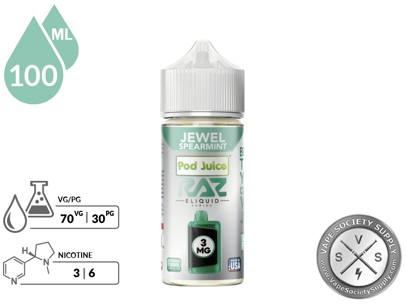 Jewel Spearmint Pod Juice x RAZ-4