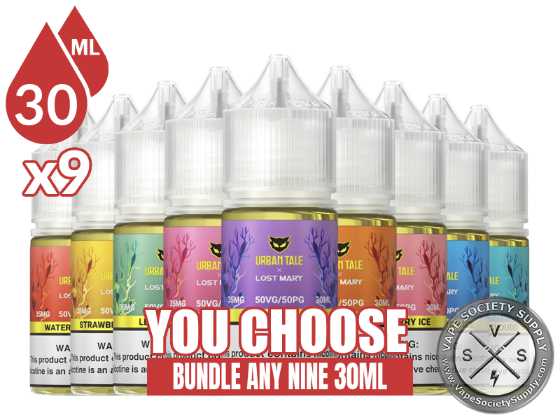 URBAN TALE x Lost Mary SALT Bundle 9 30ml (270ml)