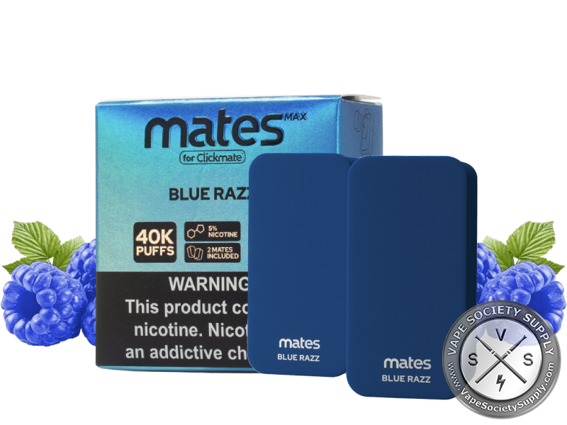7 Daze Clickmate MAX Mates _ 40K Puffs Blue Razz