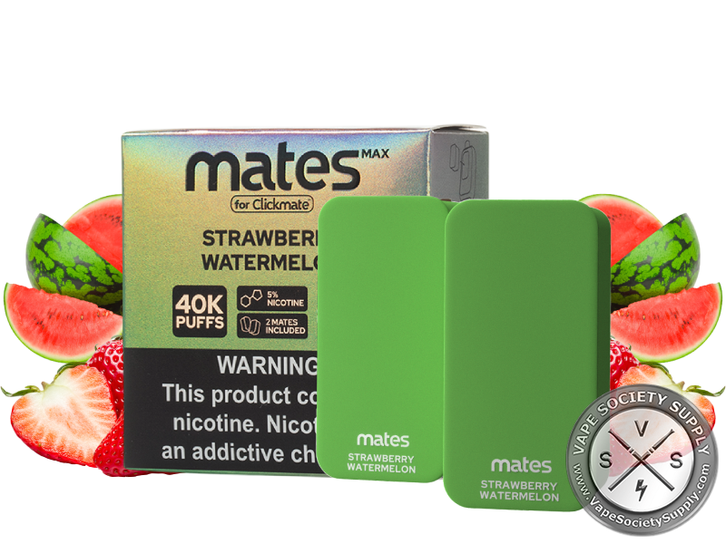 7 Daze Clickmate MAX Mates _ 40K Puffs Strawberry Watermelon