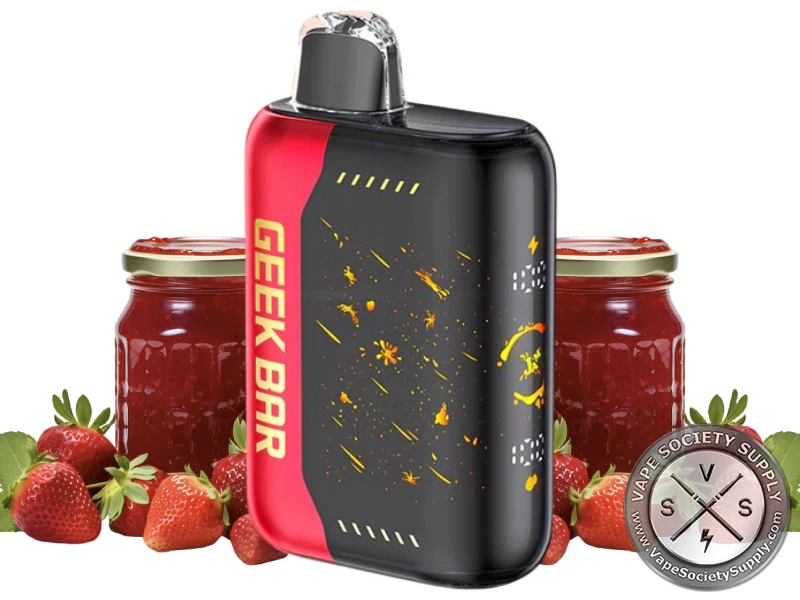 Geek Bar Pulse X Disposable Vape _ 25K Puffs Strawberry Jam-1