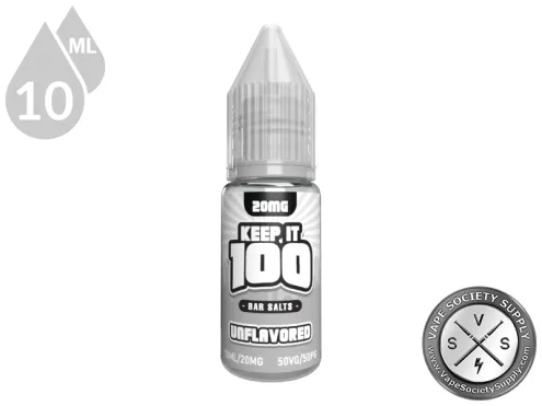 Unflavored KEEP IT 100 BAR SALT 1