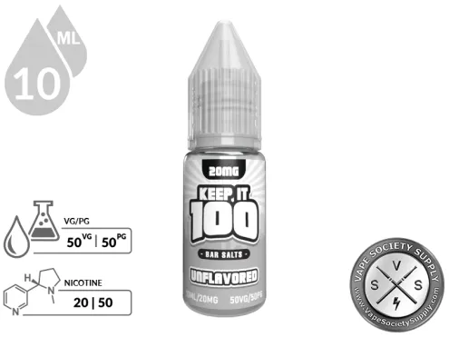 Unflavored KEEP IT 100 BAR SALT 1