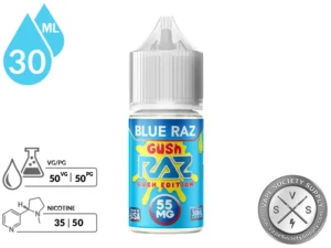 blue raz gush raz flavor Pod Juice x Gush Salt 30ml ⋆ Vape Society Supply usp_Entry-Level Posh Vapes | Shop Colour:Sahara Gold