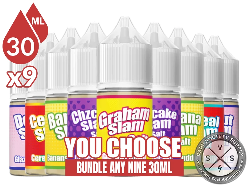 Slam Salt Nic Bundle 9 30ml (270ml)