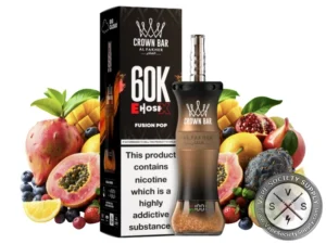 crown bar vape Al Fakher 60K E-Hose X Disposable Flavour:Plum Cherry Peach BXLL Fruty Bar 7500 ZERO
