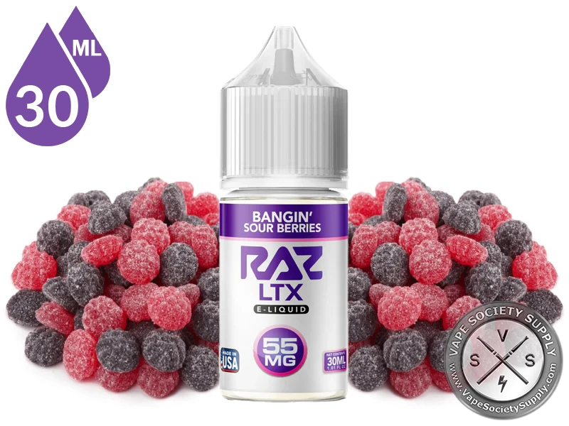 Bangin Sour Berries Pod Juice x RAZ LTX Salt