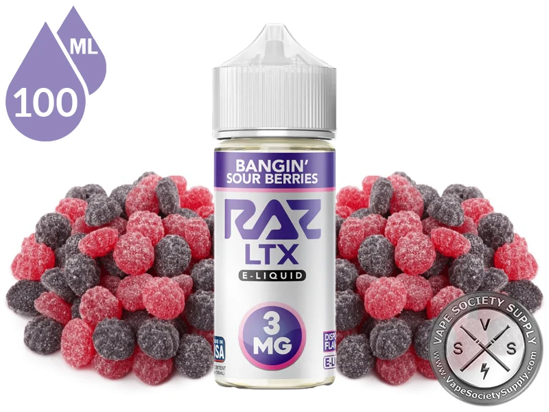 Bangin Sour Berries | Pod Juice x RAZ LTX E-Liquid