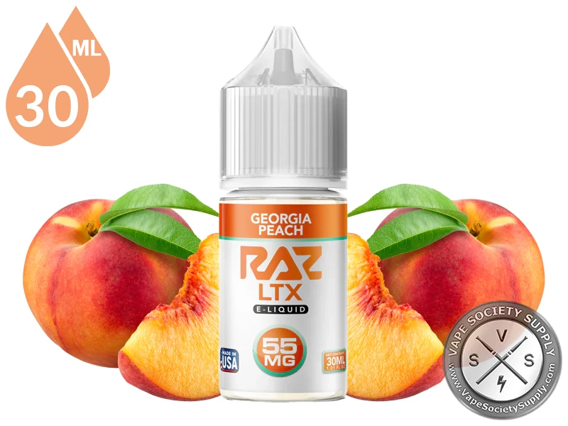 Georgia Peach Pod Juice x RAZ LTX Salt