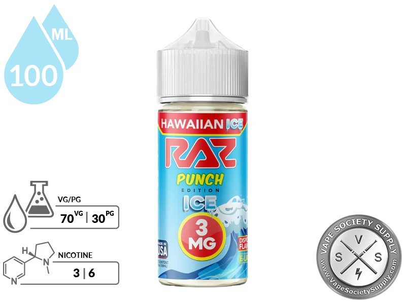 Hawaiian Ice _ Pod Juice x RAZ Punch E-Liquid