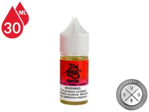 Mantra Zen Haus Salt 30ml nicotine salt vape juice featuring Fuji apple, strawberry, and nectarine flavor.