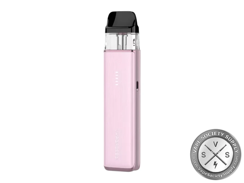 Vaporesso XROS 6 MINI Pod System in Jelly Pink with 1600mAh battery and XROS pod compatibility.