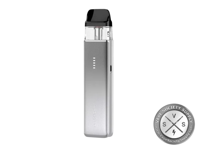 Vaporesso XROS 6 MINI Pod System in Titanium Silver with 1600mAh battery and XROS pod compatibility.