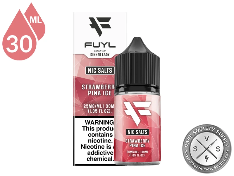 Strawberry Pina Ice FUYL By Dinner Lady Salt
