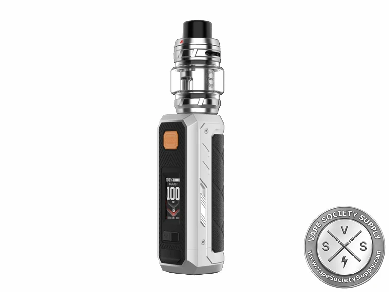 Vaporesso ARMOUR ULTRA Kit in Titanium Silver with 5500mAh battery and 6mL iTank T.