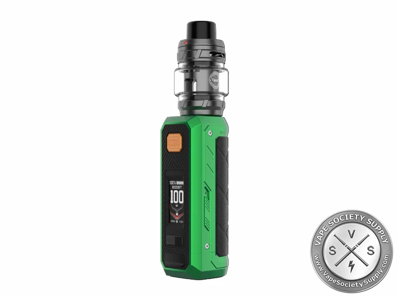 Vaporesso ARMOUR ULTRA Kit in Emerald Green with 100W output and top-airflow iTank T.