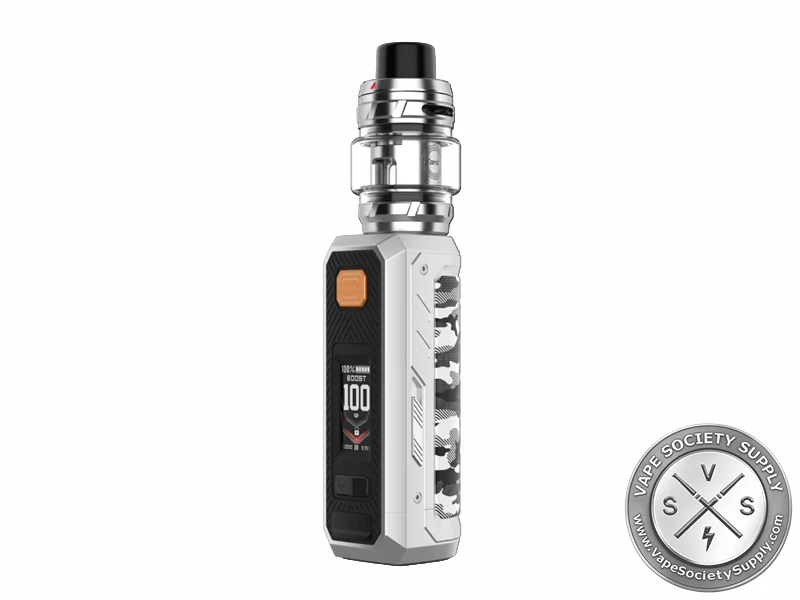 Vaporesso ARMOUR ULTRA Kit in Camo Silver with camouflage grip and iTank T.