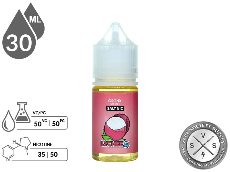 ORGNX Nic Salt 30ml Lychee Ice E Juice