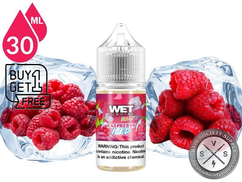 Raspberry ICED WET REMIXED SALTS 30ml