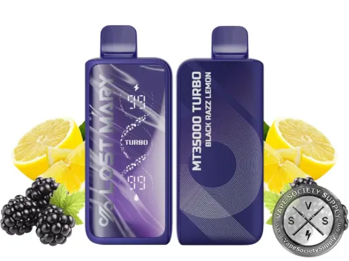 Lost Mary MT35K Turbo Disposable _ 35K Puffs Black Razz Lemon