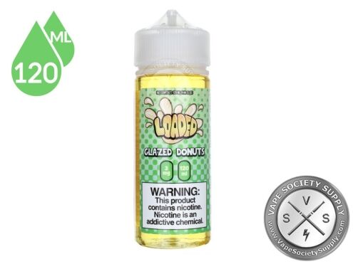 Glazed Donut LOADED 120ml bottle, front view
