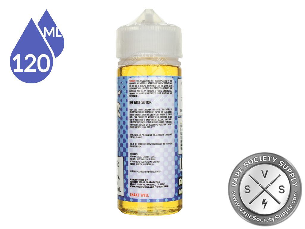 S'mores LOADED 120ml bottle, side view