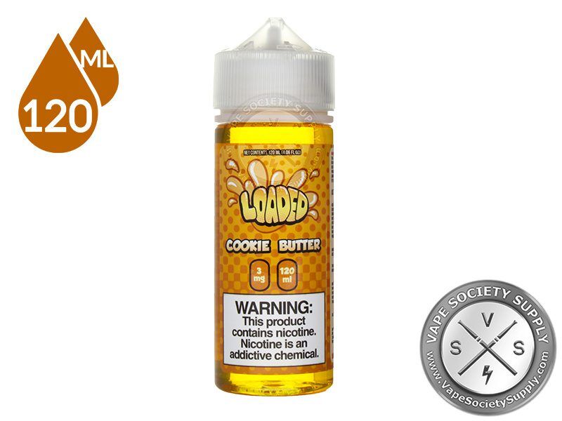Cookie Butter LOADED 120ml bottle, front view