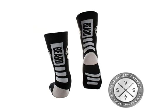 Beard Vape Co Mid Socks black white beard clothes