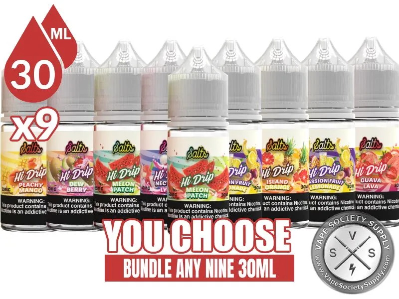 Hi Drip Salts Bundle 9 30ml (270ml)
