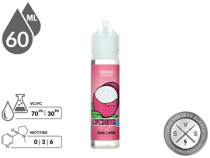 ORGNX 60ml Lychee Ice E Liquid