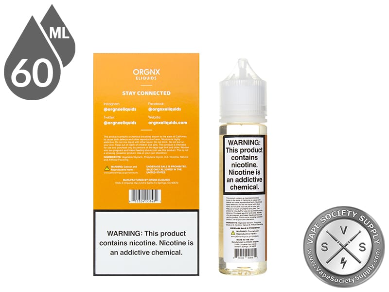 ORGNX 60ml Peach E Liquids