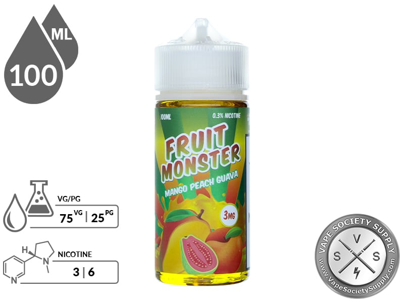 Fruit Monster 100ml Mango Peach Guava E Liquid