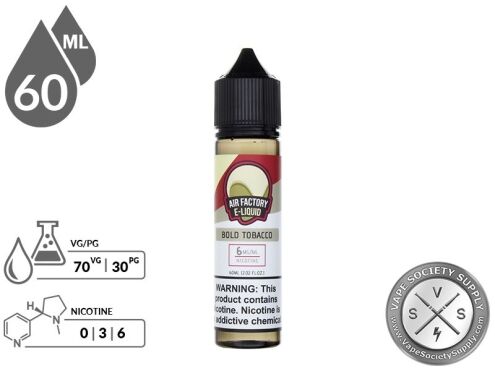 Air Factory 60ml Bold Tobacco E Liquid