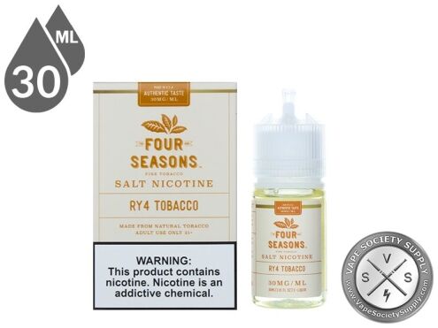 Four Seasons SALT 30ml Ry4 Tobacco E Juice