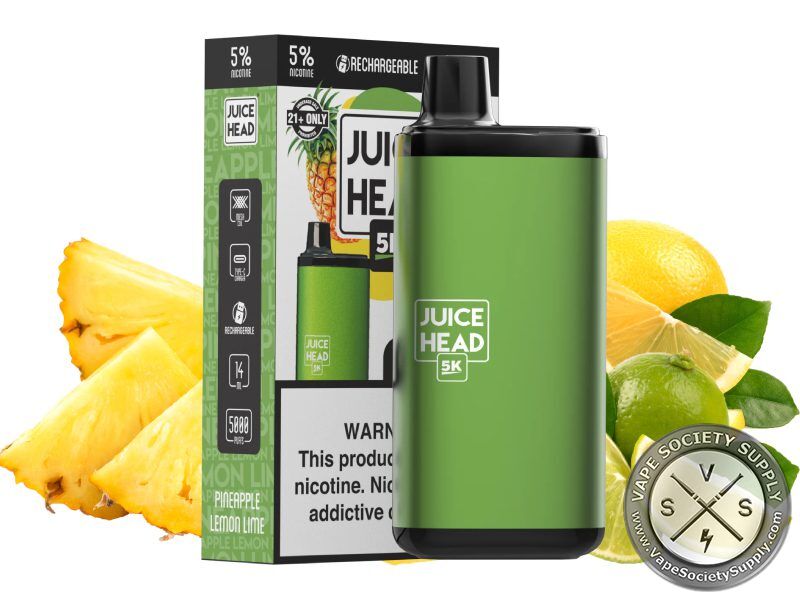 JUICE HEAD 5k DISPOSABLE 5000 PUFF Pineapple Lemon Lime