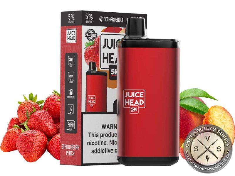 JUICE HEAD 5k DISPOSABLE 5000 PUFF Strawberry Peach