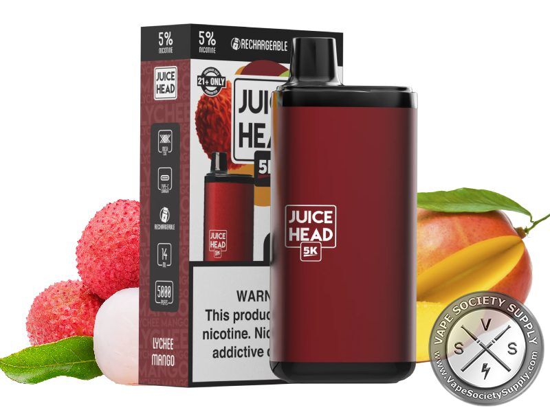 JUICE HEAD 5k DISPOSABLE 5000 PUFF lytchee mango
