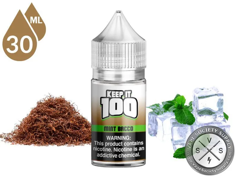 Mint Bacco KEEP IT 100 SALTS
