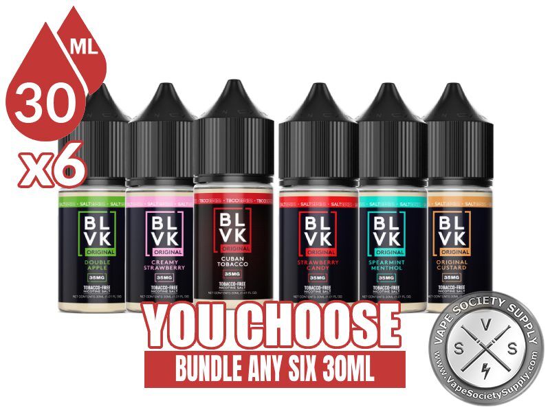 BLVK Salts Bundle 6 30ml (180ml)