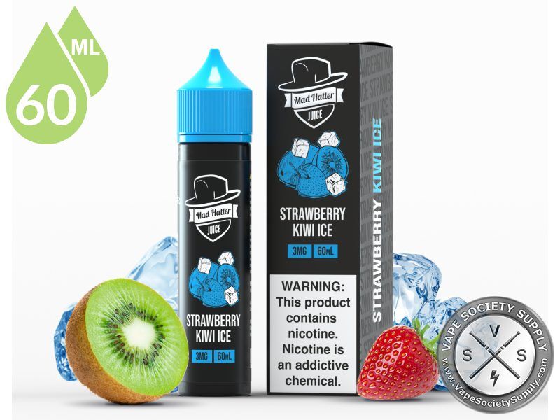 Strawberry Kiwi Ice MAD HATTER JUICE
