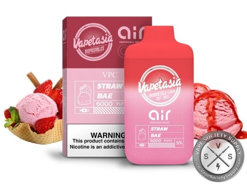 AIR x VAPETASIA DISPOSABLE 6000 PUFF Straw Bae