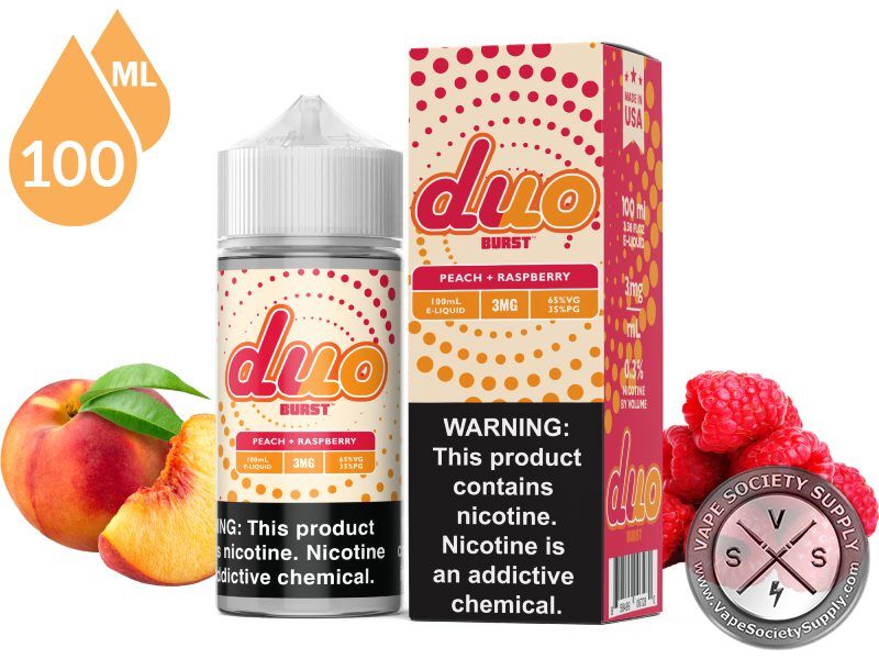 Peach Raspberry DUO BURST 100ml