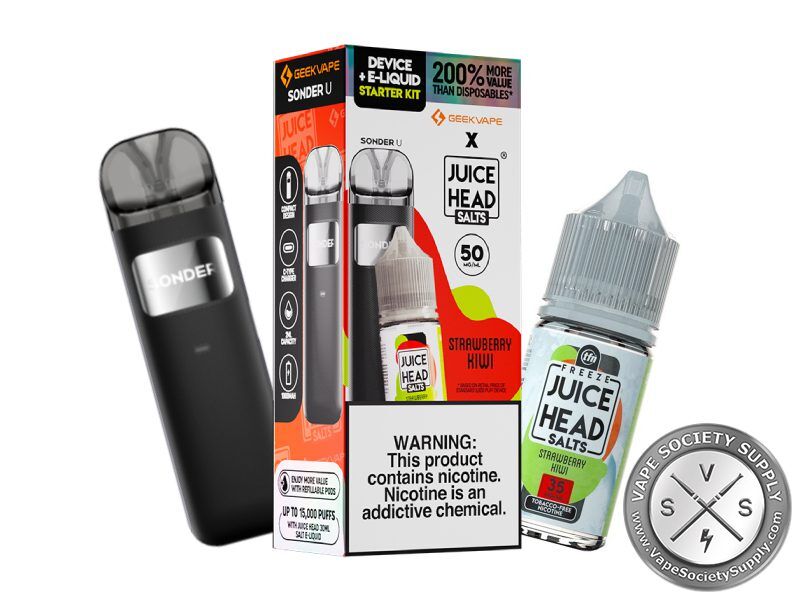 GeekVape Sonder U x Juice Head Salts Starter Kit Strawberry Kiwi