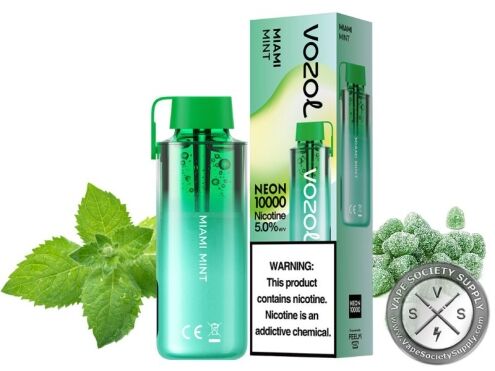 Vozol Neon 10000 Puff Disposable Miami mint