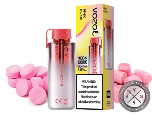 Vozol Neon 10000 Puff Disposable Pink Bomb